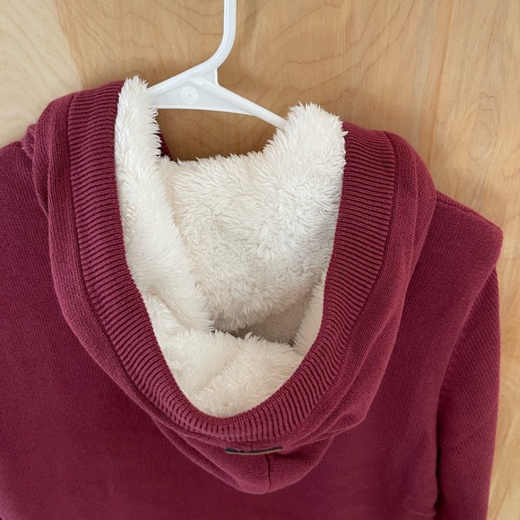 NWT Wanakome Mulberry Luna Faux Fur Lined Half Zip Sweater - Picture 6 of 10